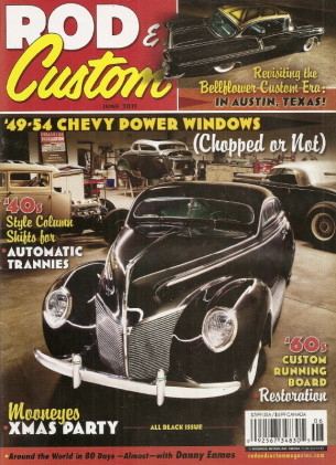 ROD & CUSTOM 2011 JUNE - DANNY EAMES, CUSTOM 60s RUNNING BOARDS MADE, RELAYS